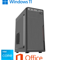 מחשב נייח  מורכב הכולל מעבד i3-12100 Intel, זכרון 8GB, כונן 1TB SSD, לוח Gigabyte H510M ומערכת הפעלה Windows 11