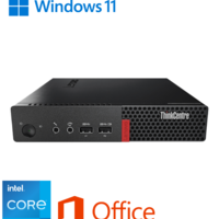 מחשב נייח מחודש Lenovo ThinkCentre M910q Tiny Core i5-6500T 256GB SSD 8GB RAM Windows 11 Pro - צבע שחור שנה אחריות