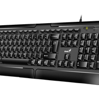 מקלדת חוטית Genius KB-118 II USB HEB ENG BLACK