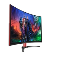 شاشة حاسوب GAMING CURVED FRAMELESS 165Hz HDMI DP DP-CABLE 