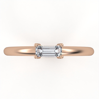 Ring set with natural or CVD diamond model DR11