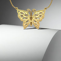 Gold Pendant butterfly  DP49