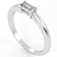 Ring set with natural or CVD diamond model DR11