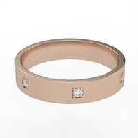 Diamond wedding ring 'Comfort Fit' model WR20