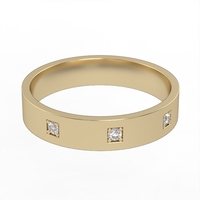Diamond wedding ring 'Comfort Fit' model WR13