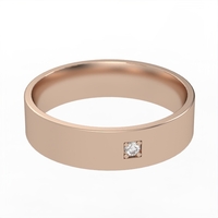 Diamond wedding ring 'Comfort Fit' model WR2