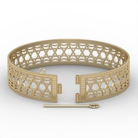 Bracelet gold 14 carat model BR5