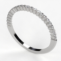 Diamond wedding ring 'Comfort Fit' model WR47