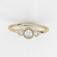 Ring set with natural or CVD diamond model DR27
