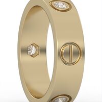 Diamond wedding ring model WR18