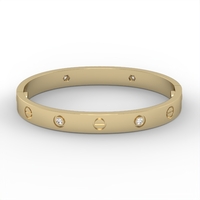 BR1 Gold bracelet with diamonds