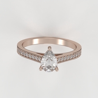 Diamond drop engagement ring model ER20