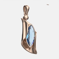 Pendant with Blue Topaz model DP19