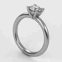 Ring set with natural or CVD diamond model DR17