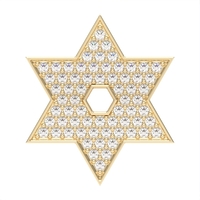 Star of David Pendant with Diamonds  model DP15