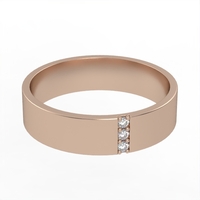 Diamond wedding ring 'Comfort Fit' model WR8