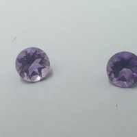 Earrings made of gold inlaid with amethyst stones model EAG13