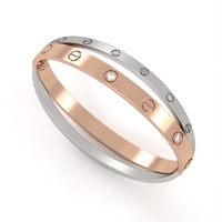 Gold bracelet with diamonds BR18