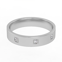 Diamond wedding ring 'Comfort Fit' model WR13