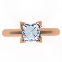 Ring set with natural or CVD diamond model DR12