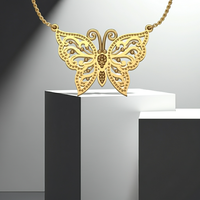 Gold Pendant butterfly  DP49