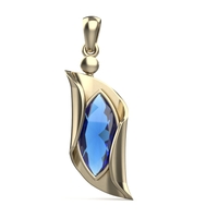 Pendant with Blue Topaz model DP19