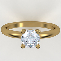 Ring set with natural or CVD diamond model DR17