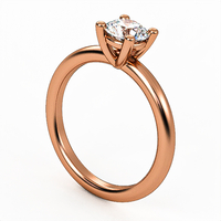 Ring set with natural or CVD diamond model DR17