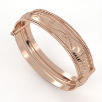 Hard bracelet gold 14 carat model br4