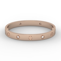 BR1 Gold bracelet with diamonds