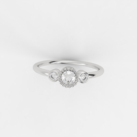 Ring set with natural or CVD diamond model DR27