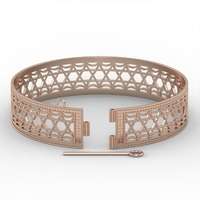 Bracelet gold 14 carat model BR5