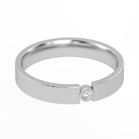 Diamond wedding ring 'Comfort Fit' model WR7
