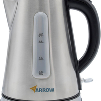 קומקום חשמלי נירוסטה 1.7 ליטר 2000W ARROW
