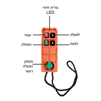 כננת הרמה חשמלית 500 ק”ג, 900W כולל שלט אלחוטי HUNTER