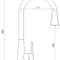 ברז פרח נשלף BELL 7370 יועם