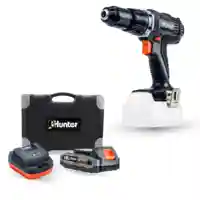 מברגה רוטטת/קודחת בבטון 18V + סוללה 1.5 + מטען HUNTER
