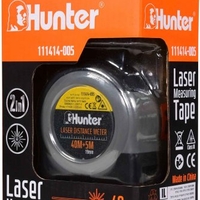 מטר לייזר משולב עם סרט מדידה HUNTER 40M