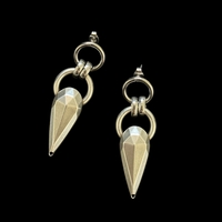 Silver tears earrings