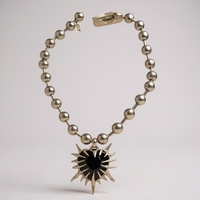 Black heart necklace