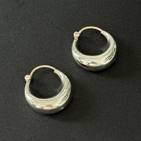 Silver hoops - 2
