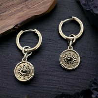Black eye earrings