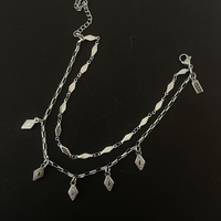 Double rhombus anklet