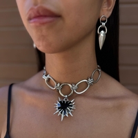 Black heart choker