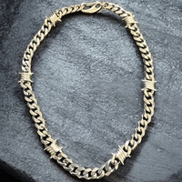 Wire barbed necklace