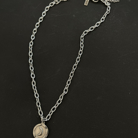 Moon coin necklace