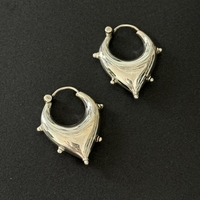 Silver hoops - 1