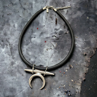 Luna choker - black cilicone