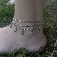 Double rhombus anklet