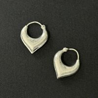 Silver hoops - 3